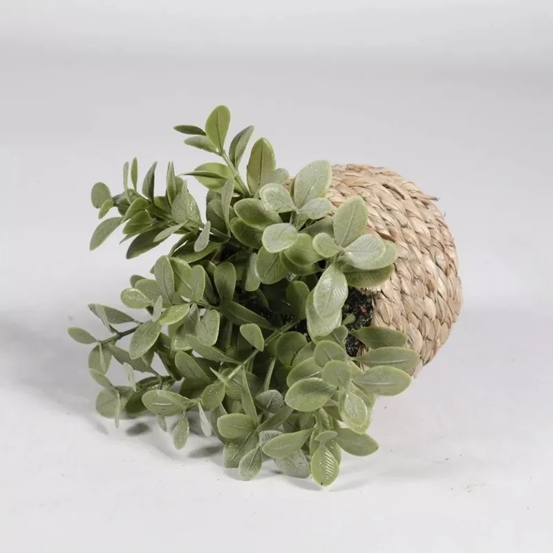 Home Office Layout - 1pcs Woven Small Artificial Green Plants