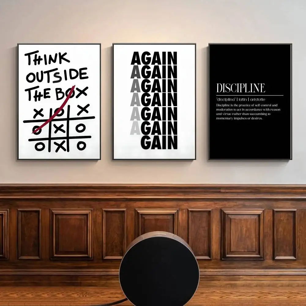 Black White Inspirational Text - Home Office Room Inspiration review and price