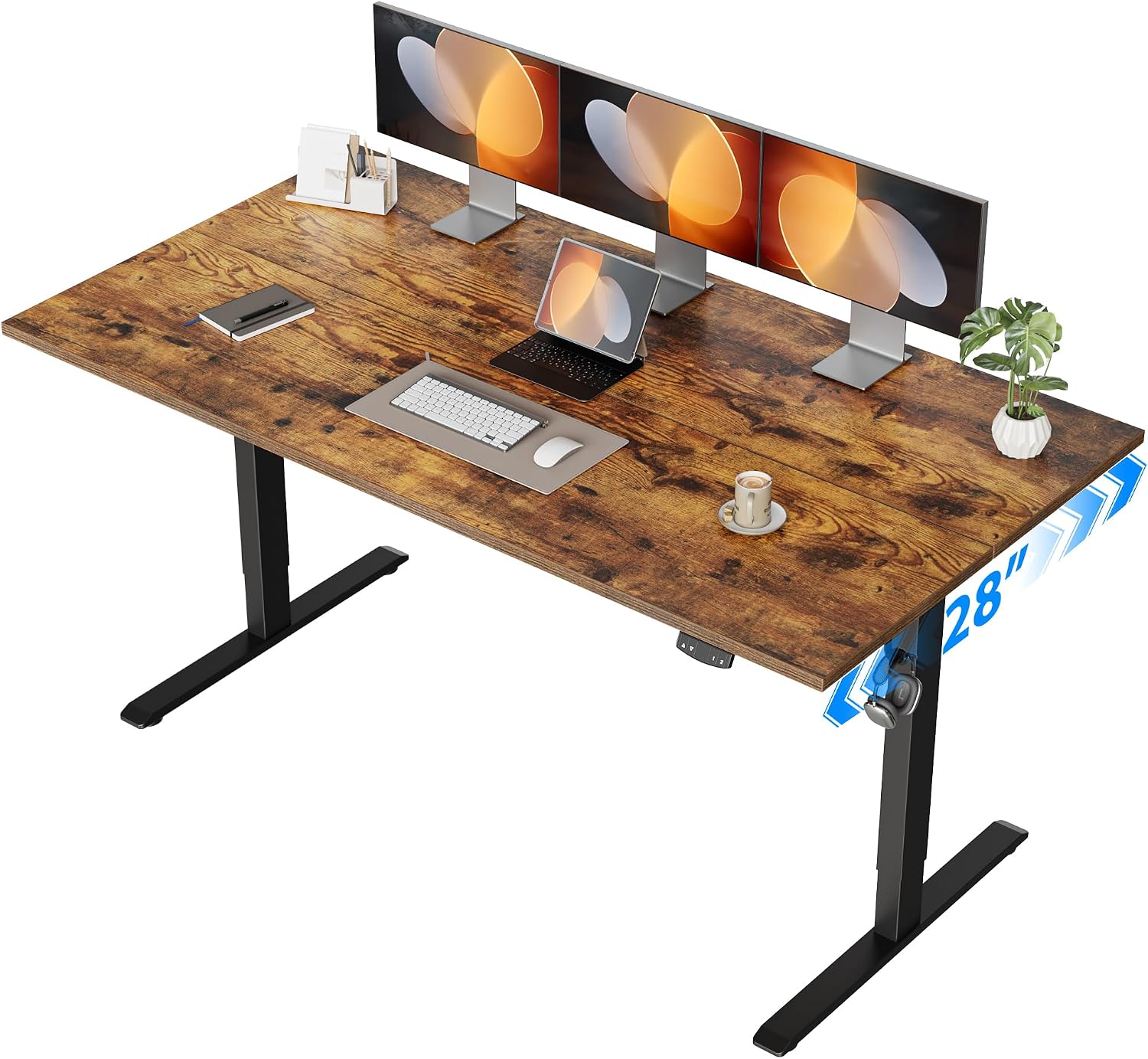 Electric Standing Desk, 55 x 2 - Home Office Work Table review and price