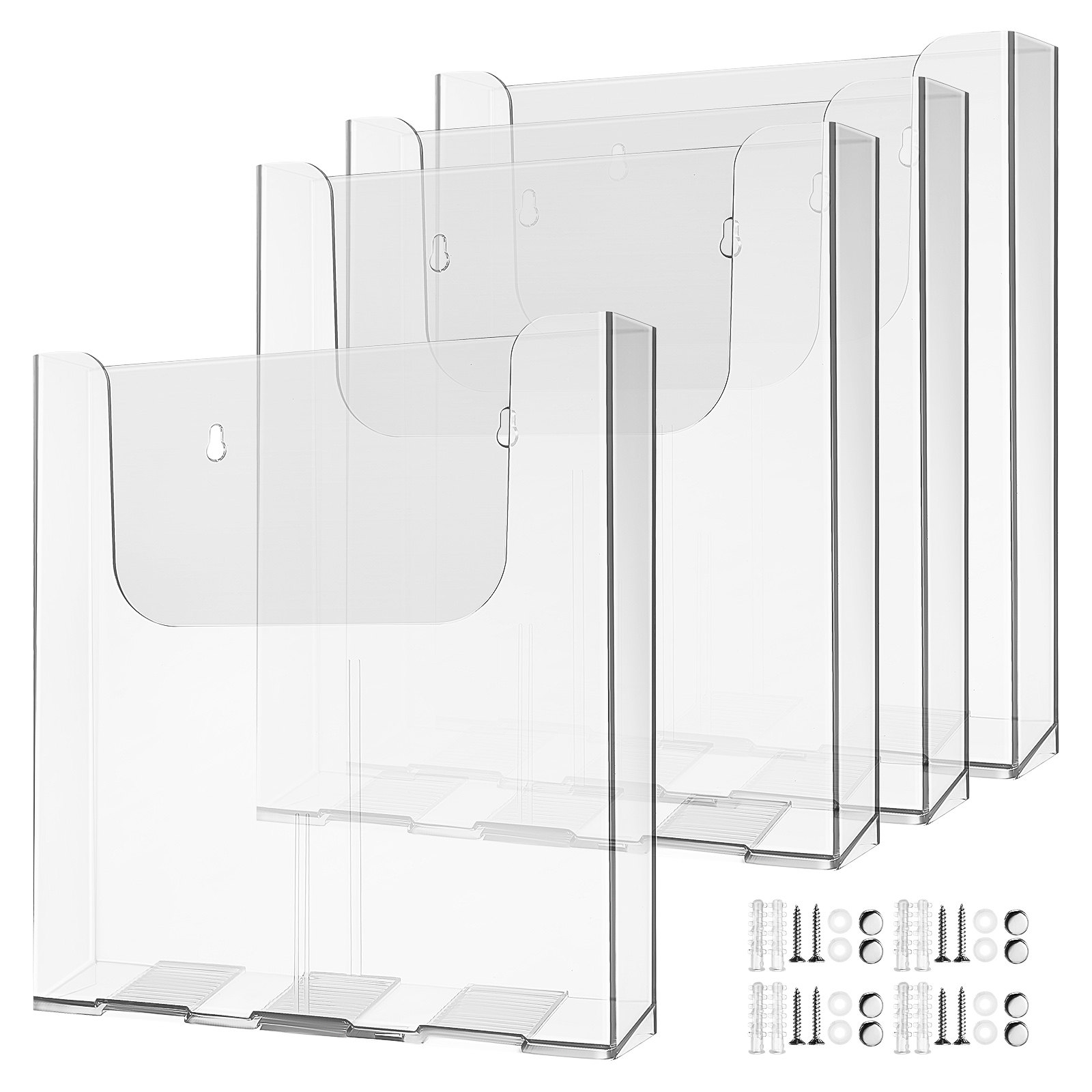 4Pcs Acrylic Magazine Holder W - Document Holder Stand review and price