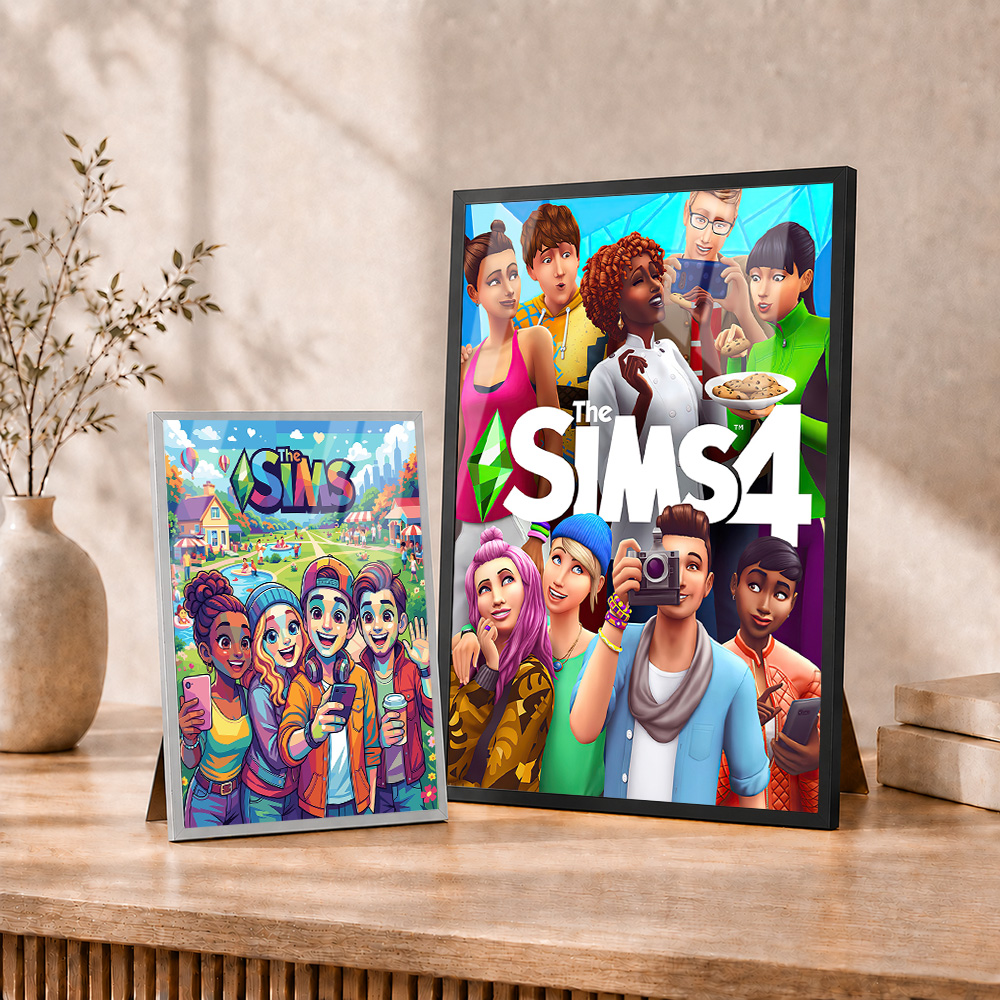 The Sims Metal Posters With Al - Home Office Room Inspiration review and price