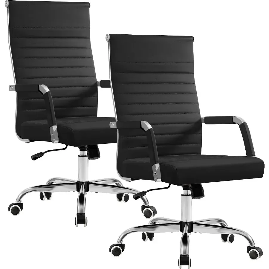 Executive ribbed mid-back PU l - Ergonomic Office Chair review and price
