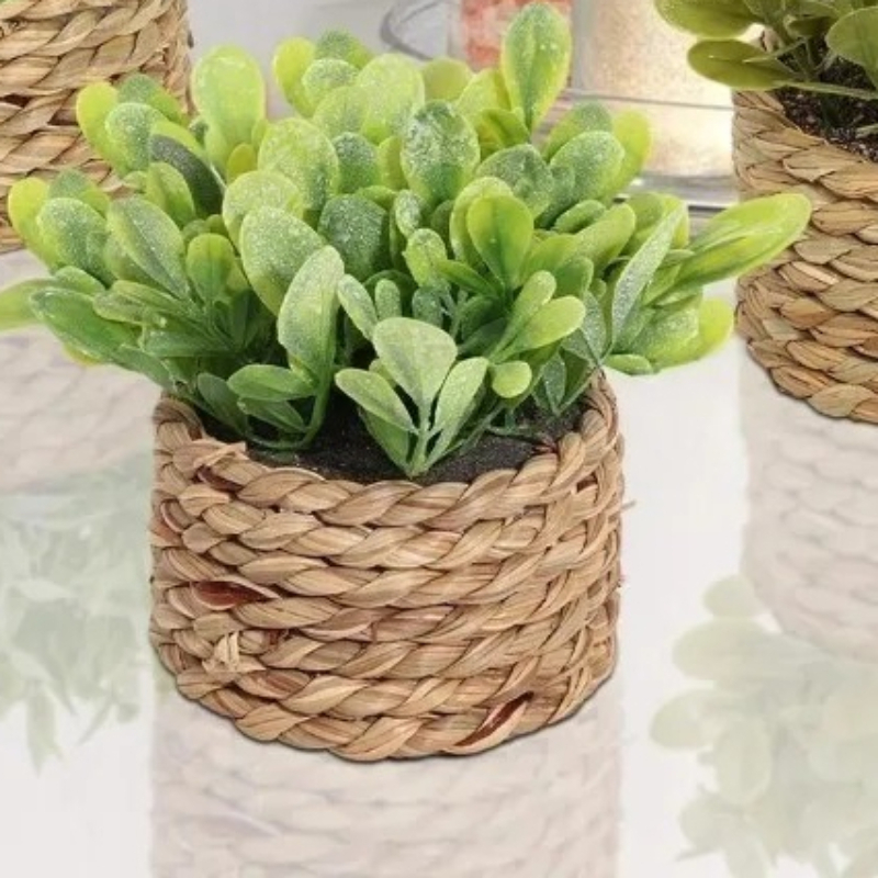 1pcs Woven Small Artificial Gr - Home Office Layout review and price