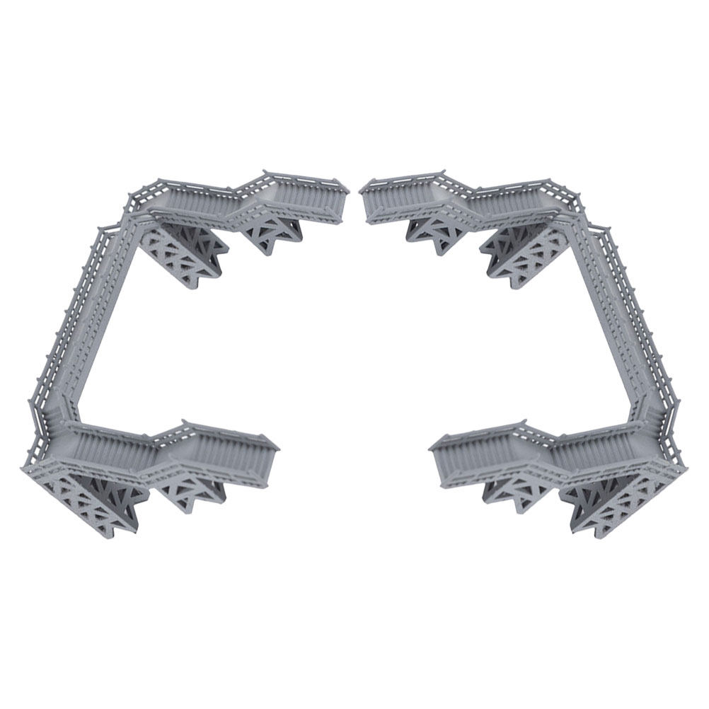 2Pcs 1:87 Scale Footbridge Min - Home Office Layout review and price